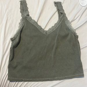 Green tank top